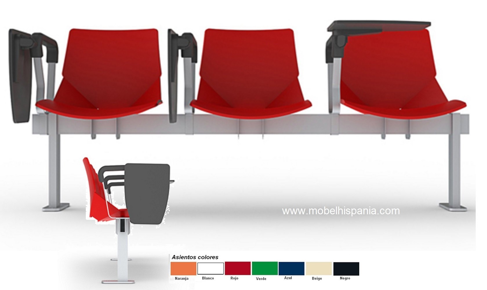 calipso bancada verde 3plazas 12