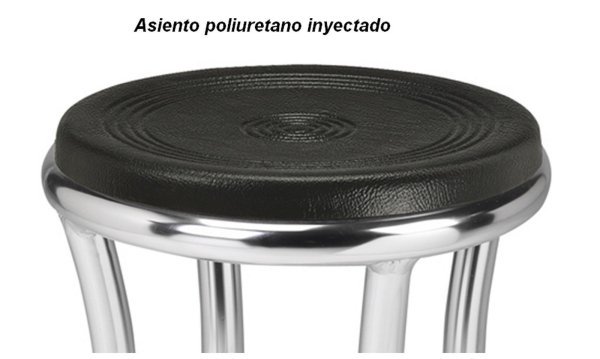 571 Taburete aluminio tapizado 02 1