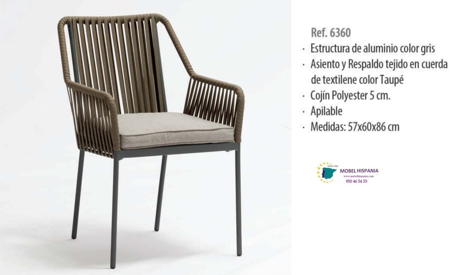 6360 Silla aluminio gris cuerda taupe 01 2