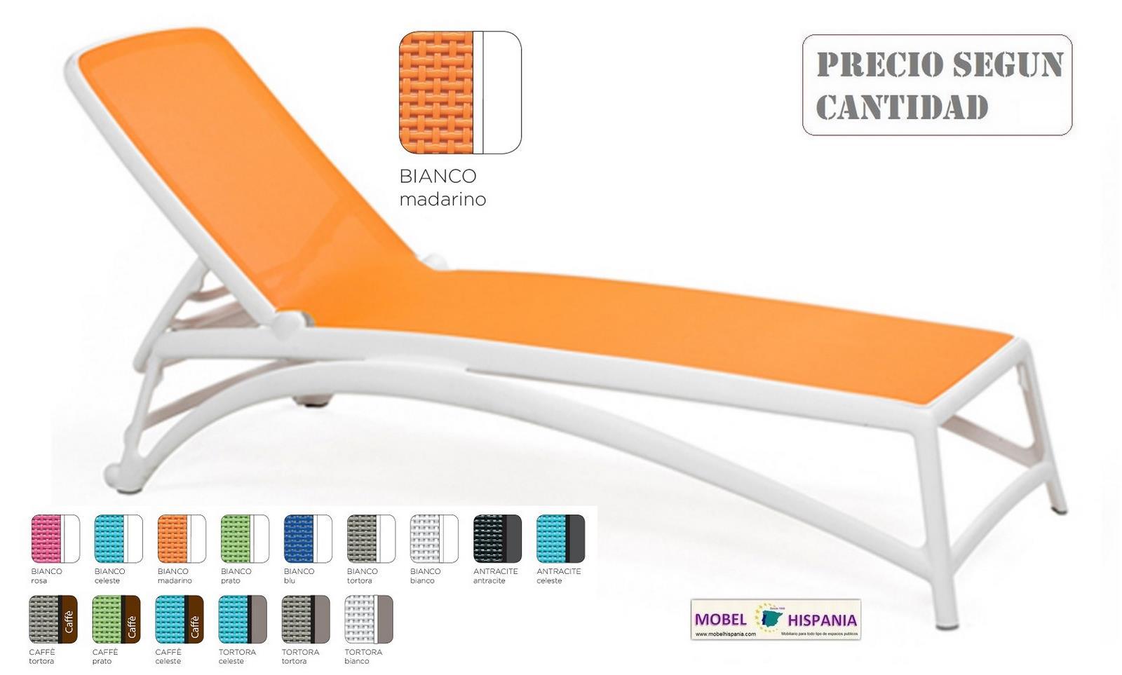 ATLANTICO Tumbona polipropileno celeste 2 07