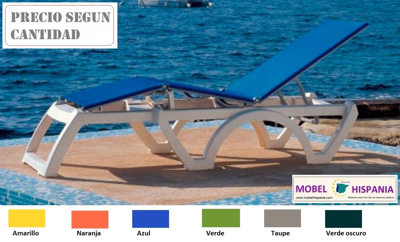 JAMAICA Beach tumbona polipropileno amarillo 05