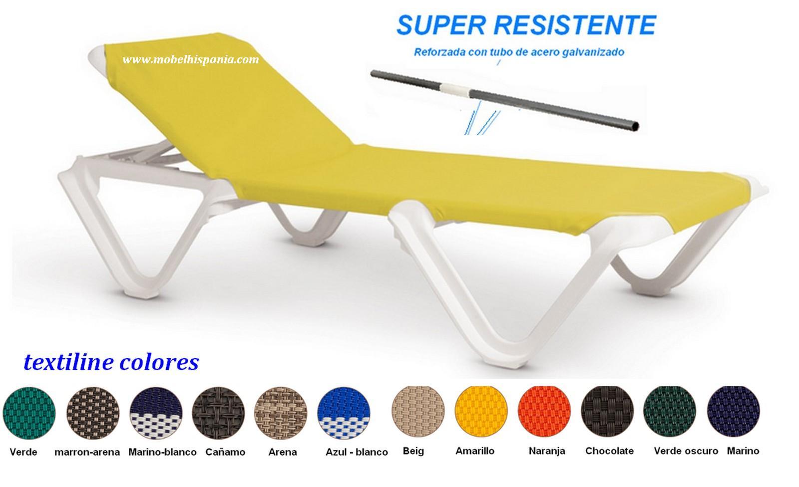 beachmat tumbonas textiline amarilla mobel hispania