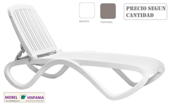 EDEN tumbona polipropileno blanca 4 10