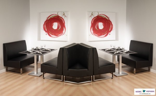 Puf cuadrado negro 05