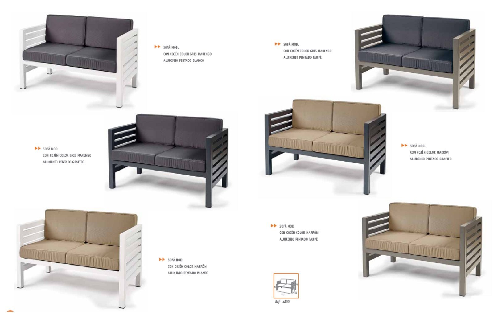 2ORION2 sofa grafito cojin marron 10 1