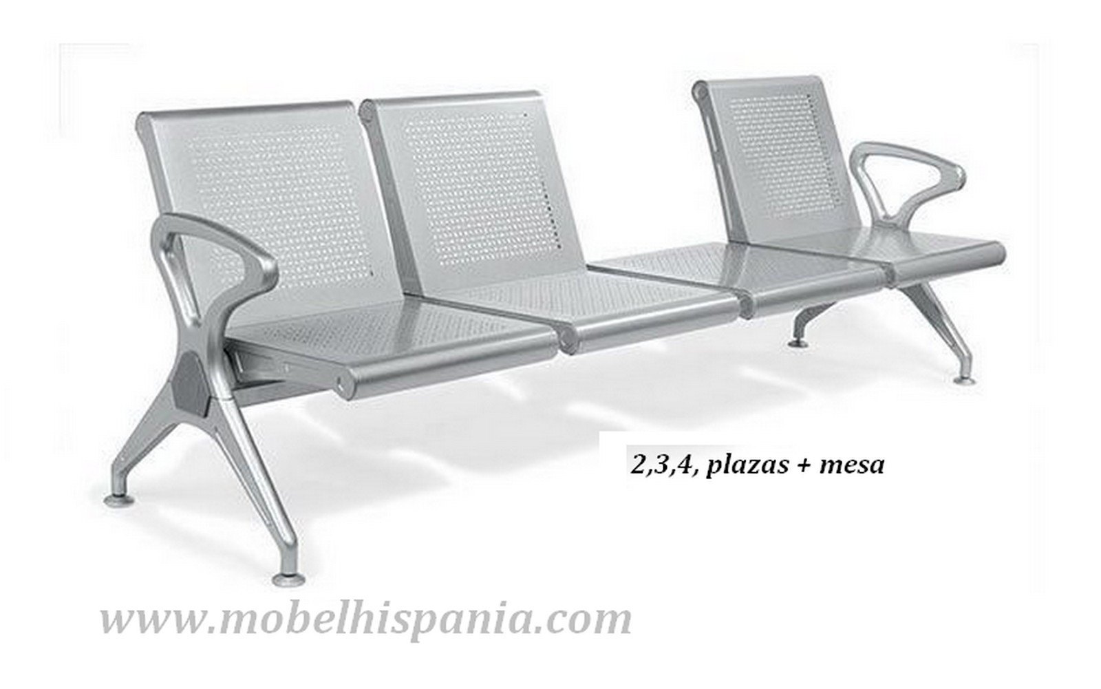 Bancada metalica 2plazas mesa mobelhispania 02