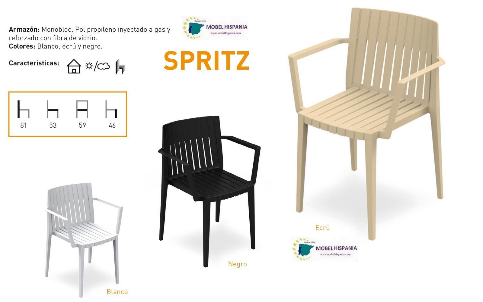 Spritz sillon polipropileno negro 1 04 2