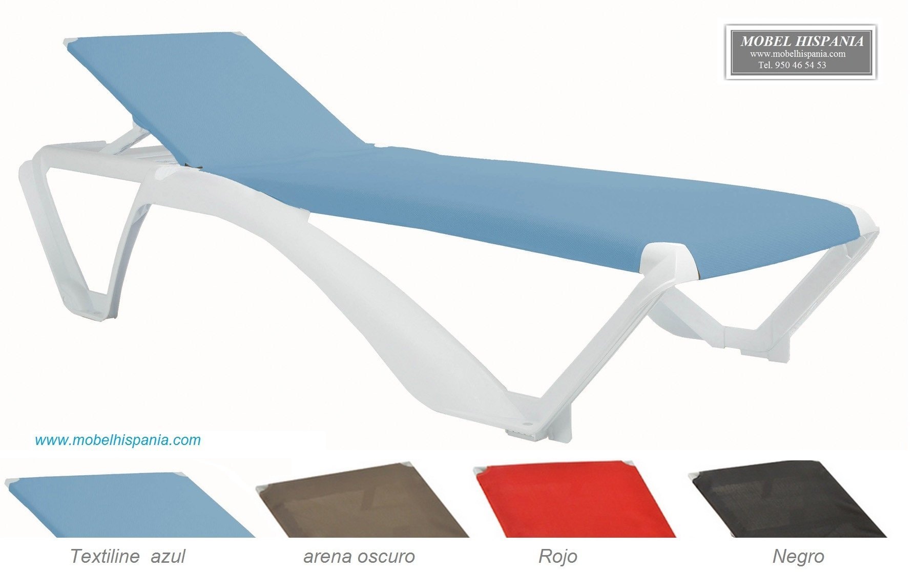 acqua tumbona textiline azul