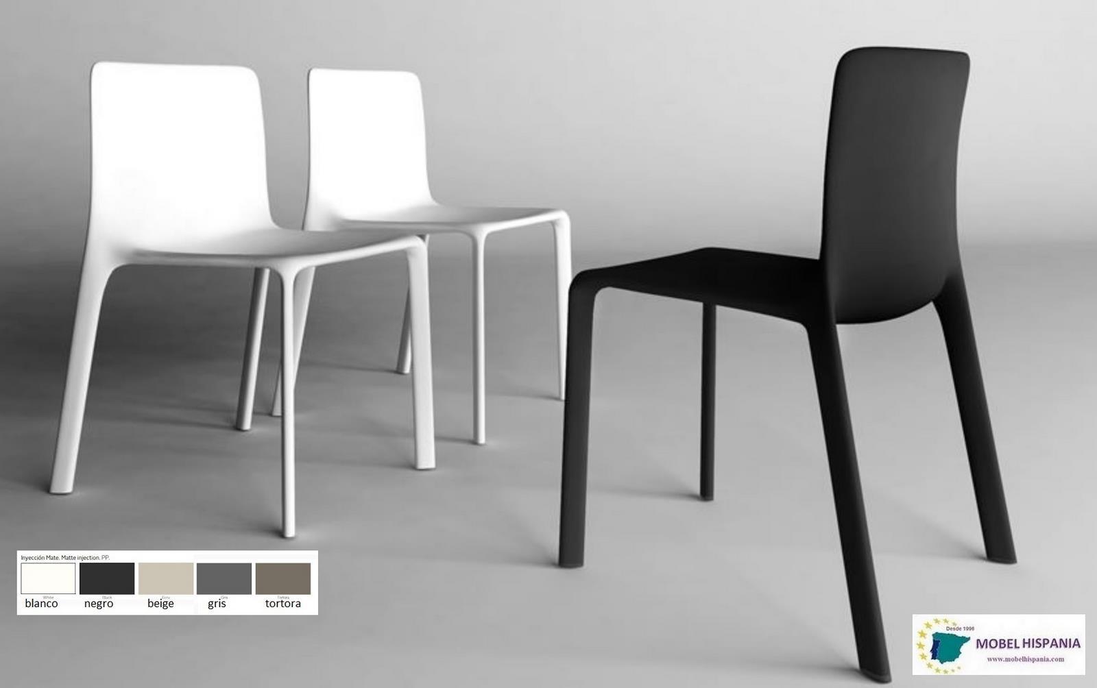 V1kes silla polipropileno negra 1 03 3