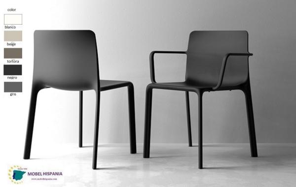 V1kes silla polipropileno negra 1 08 3