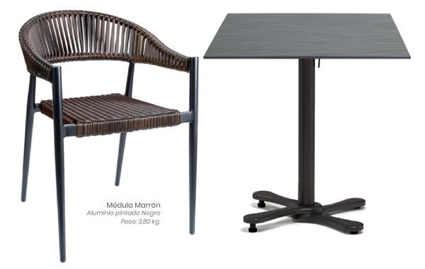 4524 Sillon aluminio negro medula marron 09 1