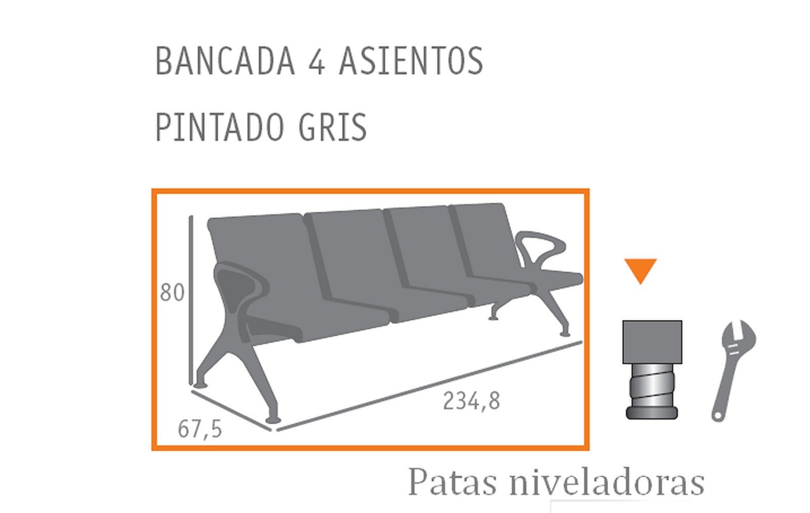 Bancada metalica 4plazas mobelhispania 04