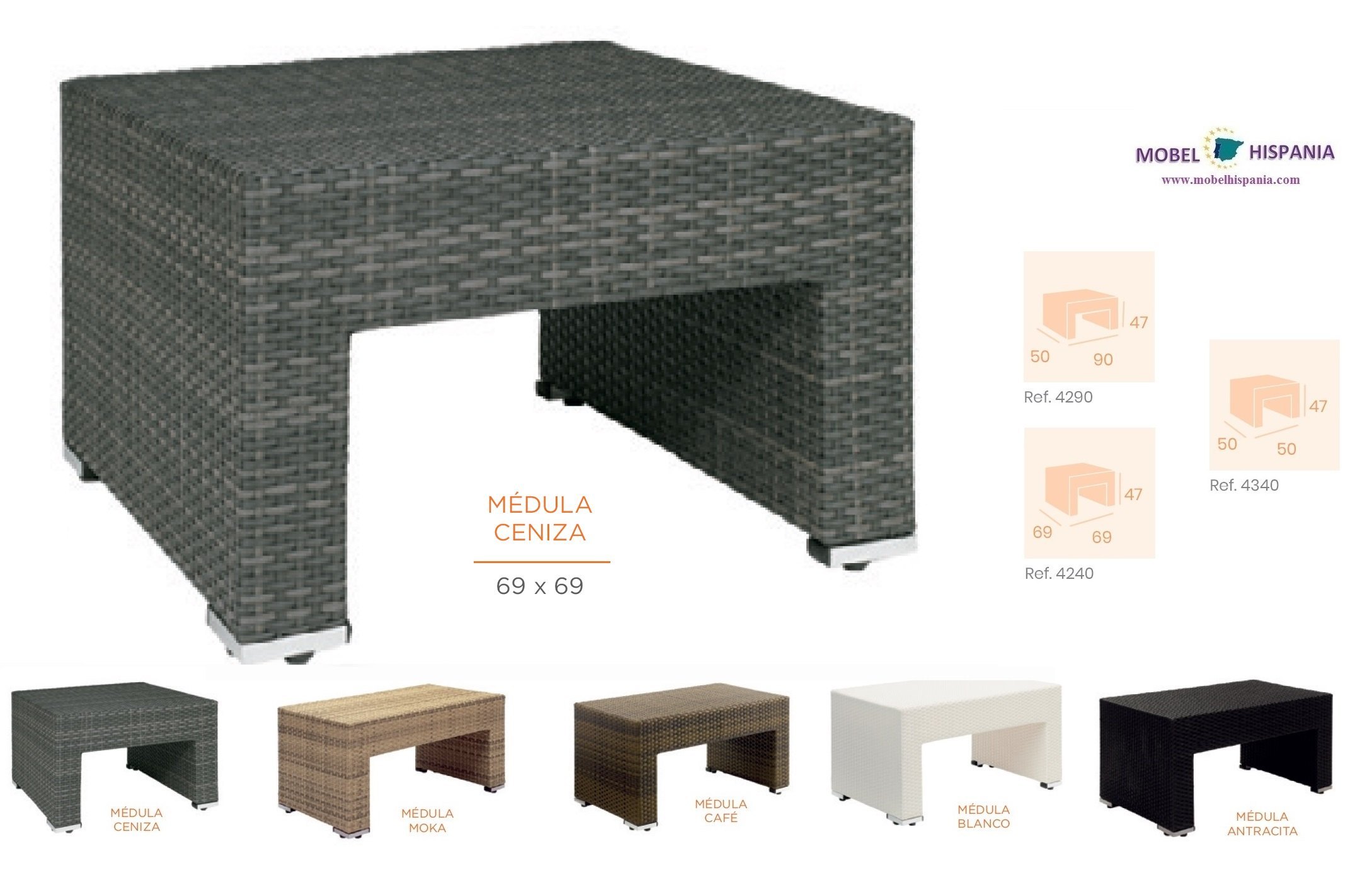 4290 mesa baja ceniza