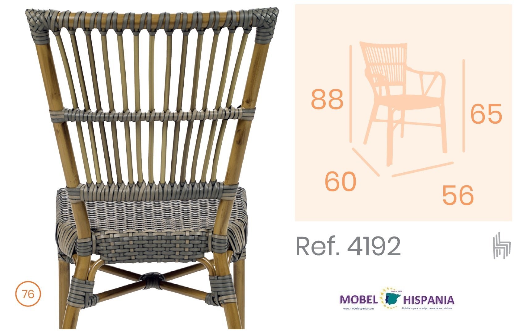 Polinesia sillon brazos aluminio bambu medula volcan 05 1