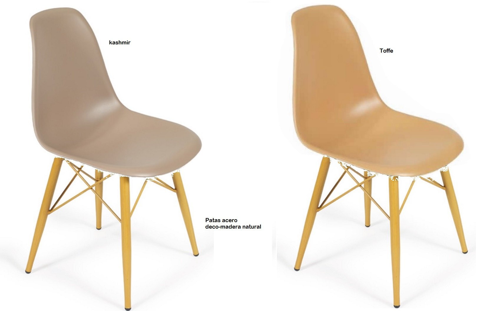 picasso silla acero deco madera natural pvc rojo 02 1