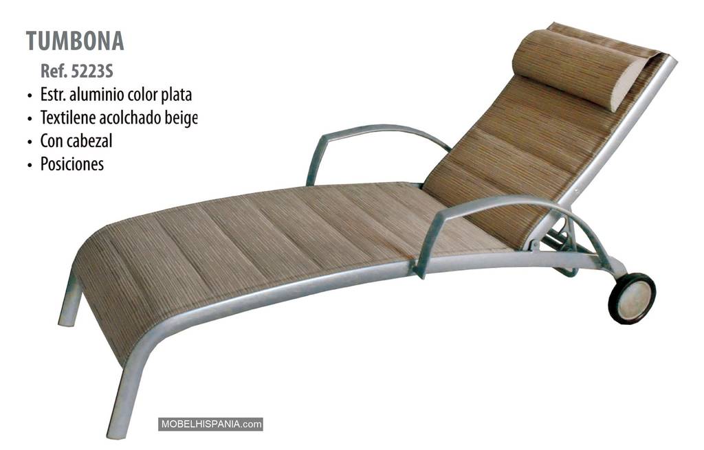 5223S tumbona Plata beige