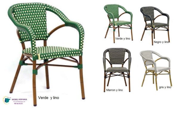 6363 silla aluminio teka siento marron lino 05 2