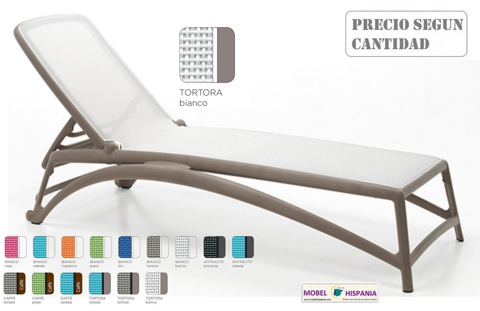 ATLANTICO Tumbona polipropileno tortora textiline celeste 02