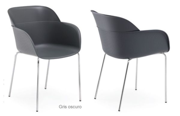 SHELL sillon cromado blanco 2 04 2