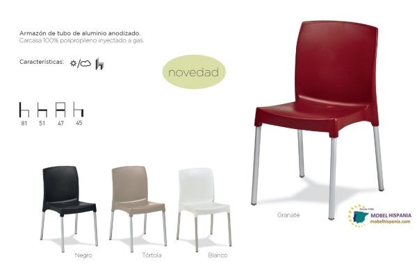 EVENTIS silla aluminio polipropileno blanca 01 5