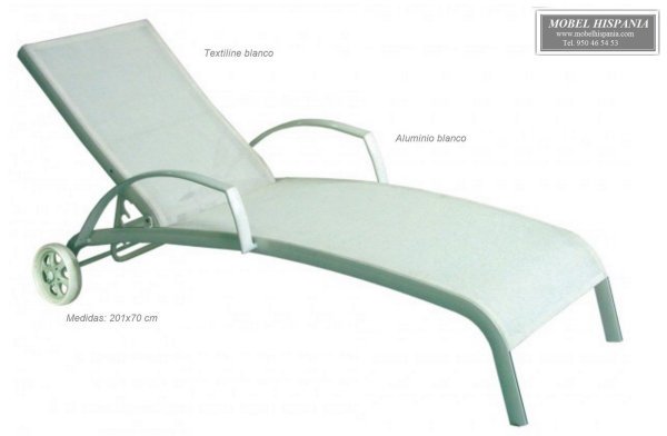 taha-tumbona-aluminio-blanco-textiline-blanco taha tumbona aluminio blanco textiline blanco