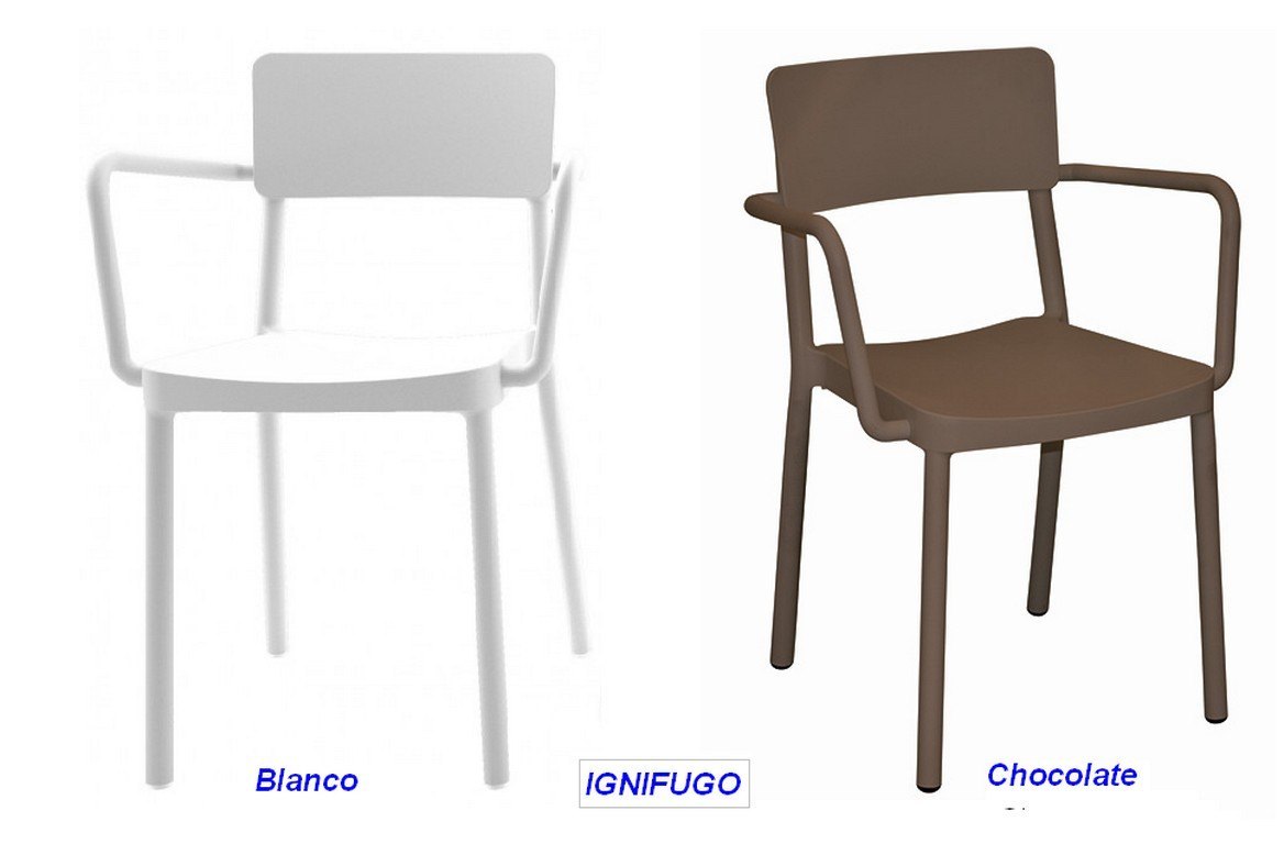 lisboa sillon ignifugo blanco chocolate 1