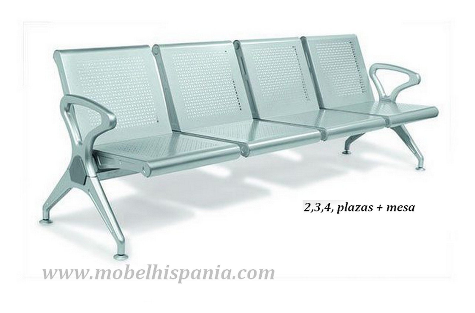 Bancada metalica 4plazas mobelhispania
