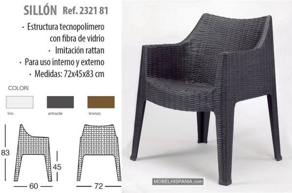 2321 sillon butaca rattan 1
