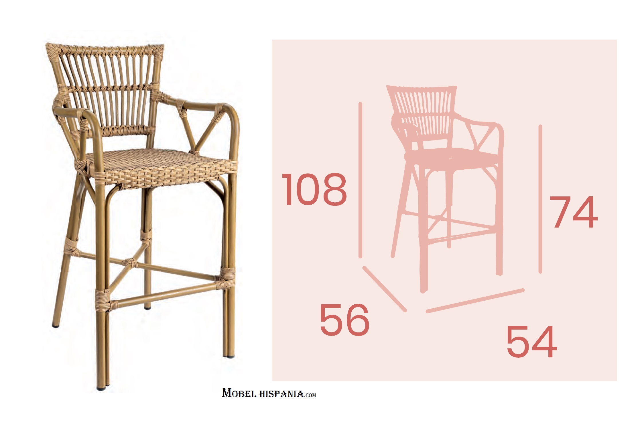 4292 Taburete aluminio bambu medula atlas 03 1