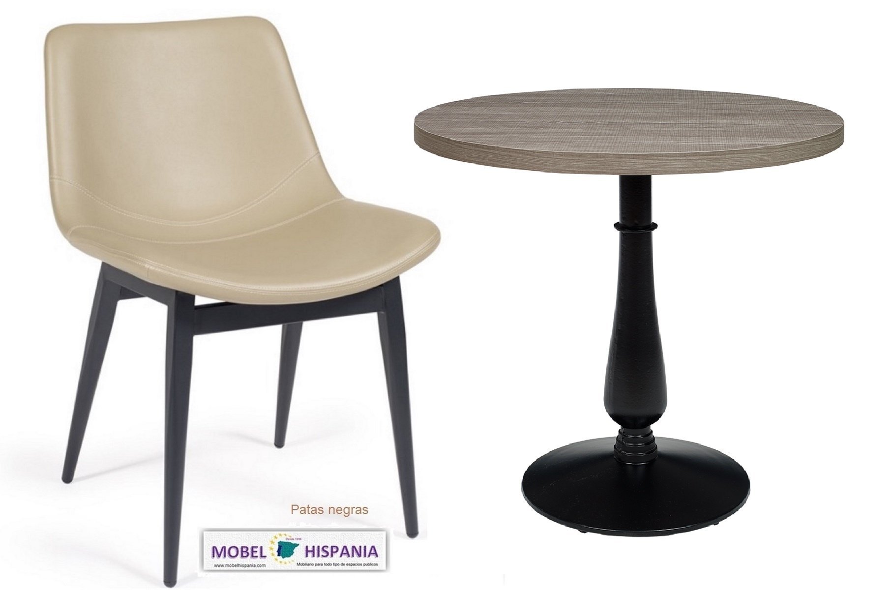 RB.6626 Silla acero negro tapizado indiana 06