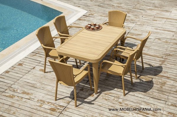 225 sillon monobloc polipropileno wengue 05