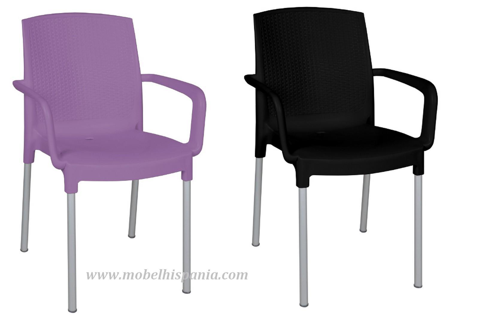 diana naranja sillon pilipropileno aluminio mobel hispania 01 1