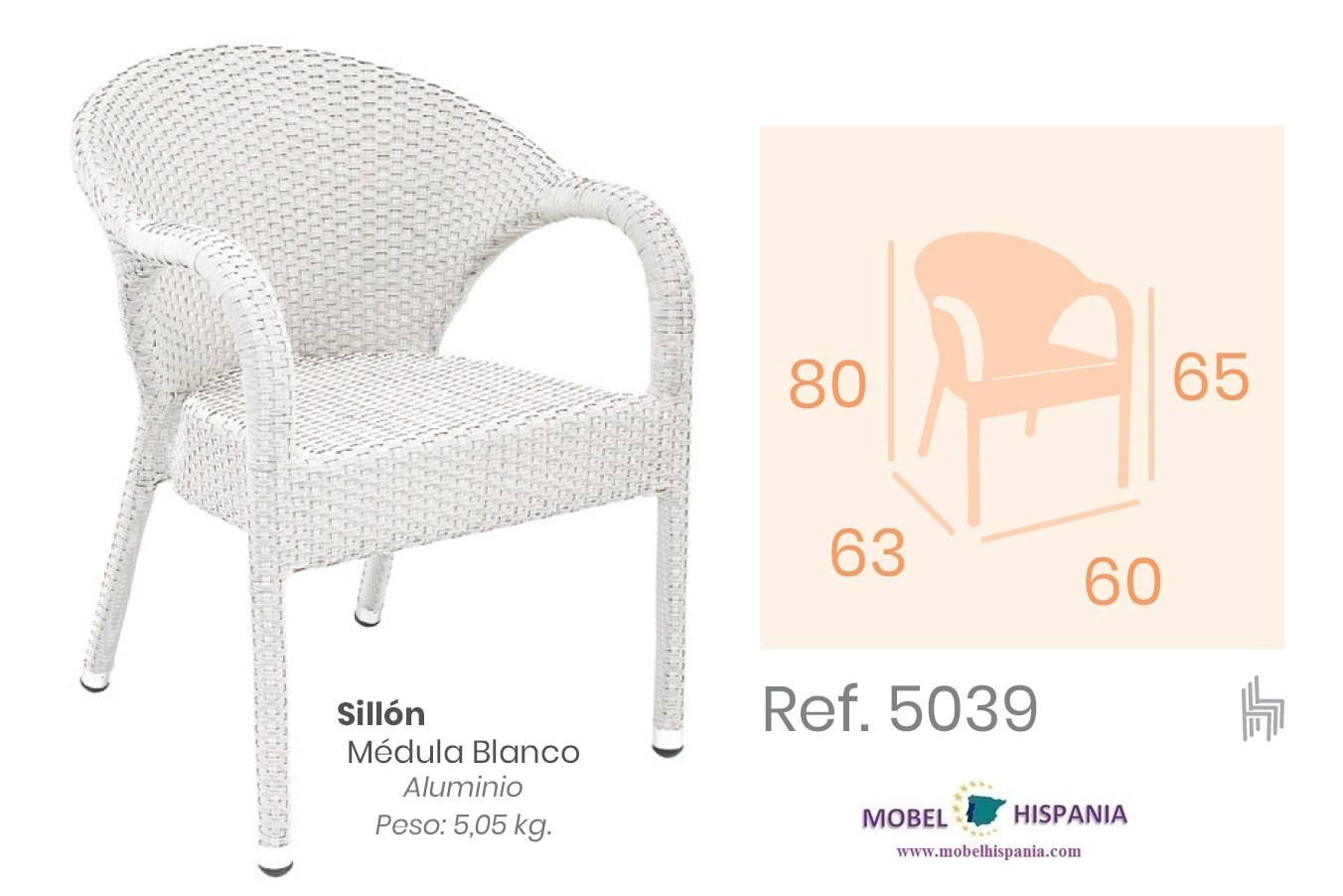 5039 sillon aluminio medula blanco 1 01