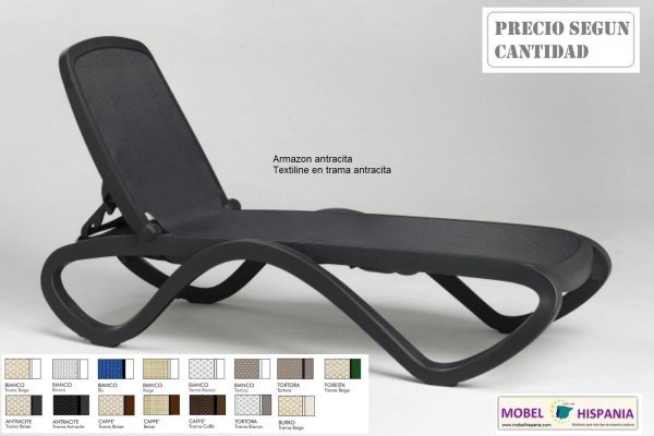 Omega tumbona tortora blanca 10