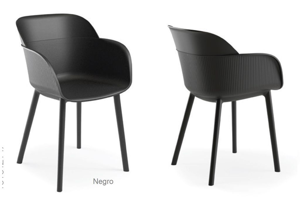 SHELL sillon polipropileno negro 1 01 1
