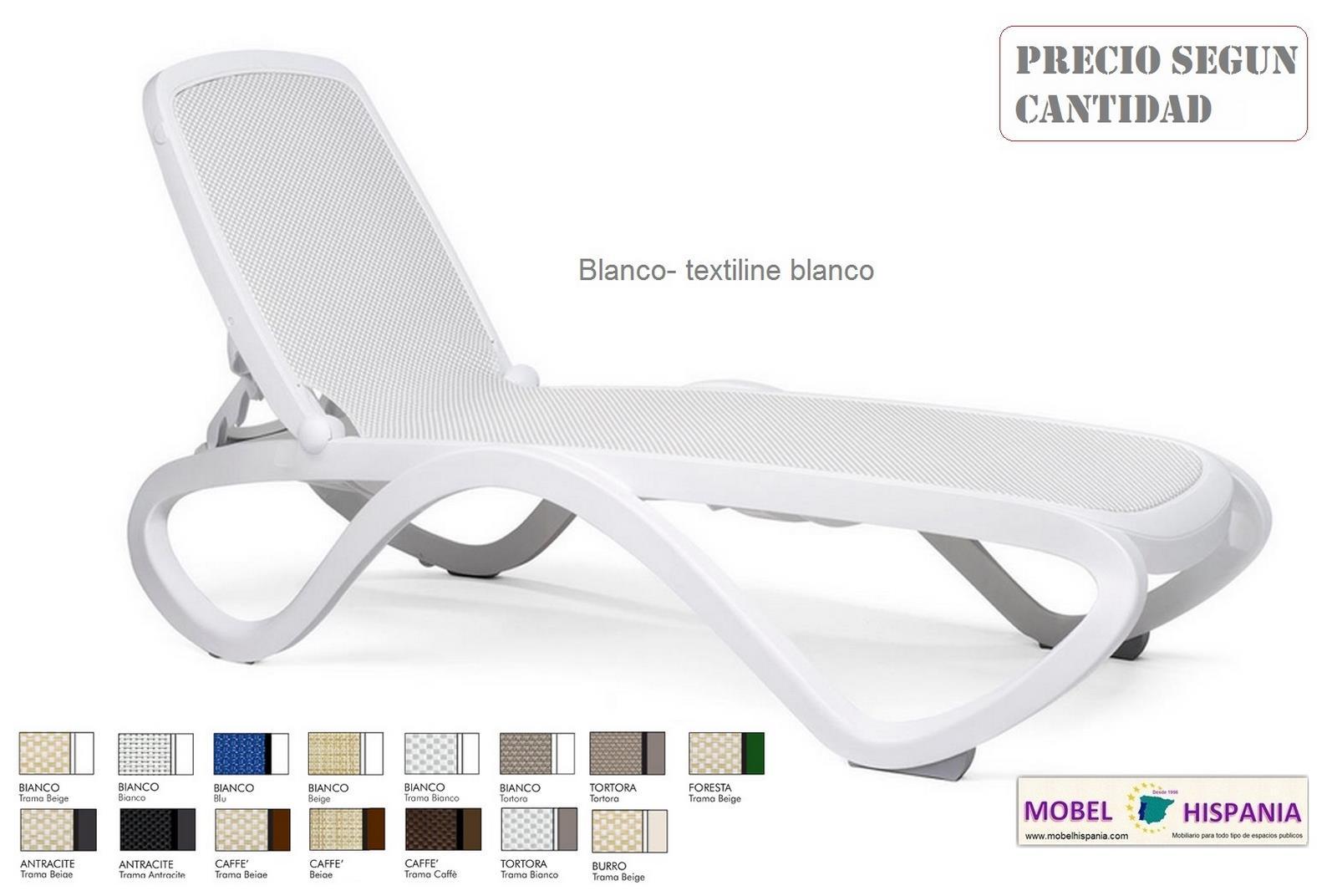 Omega tumbona blanca