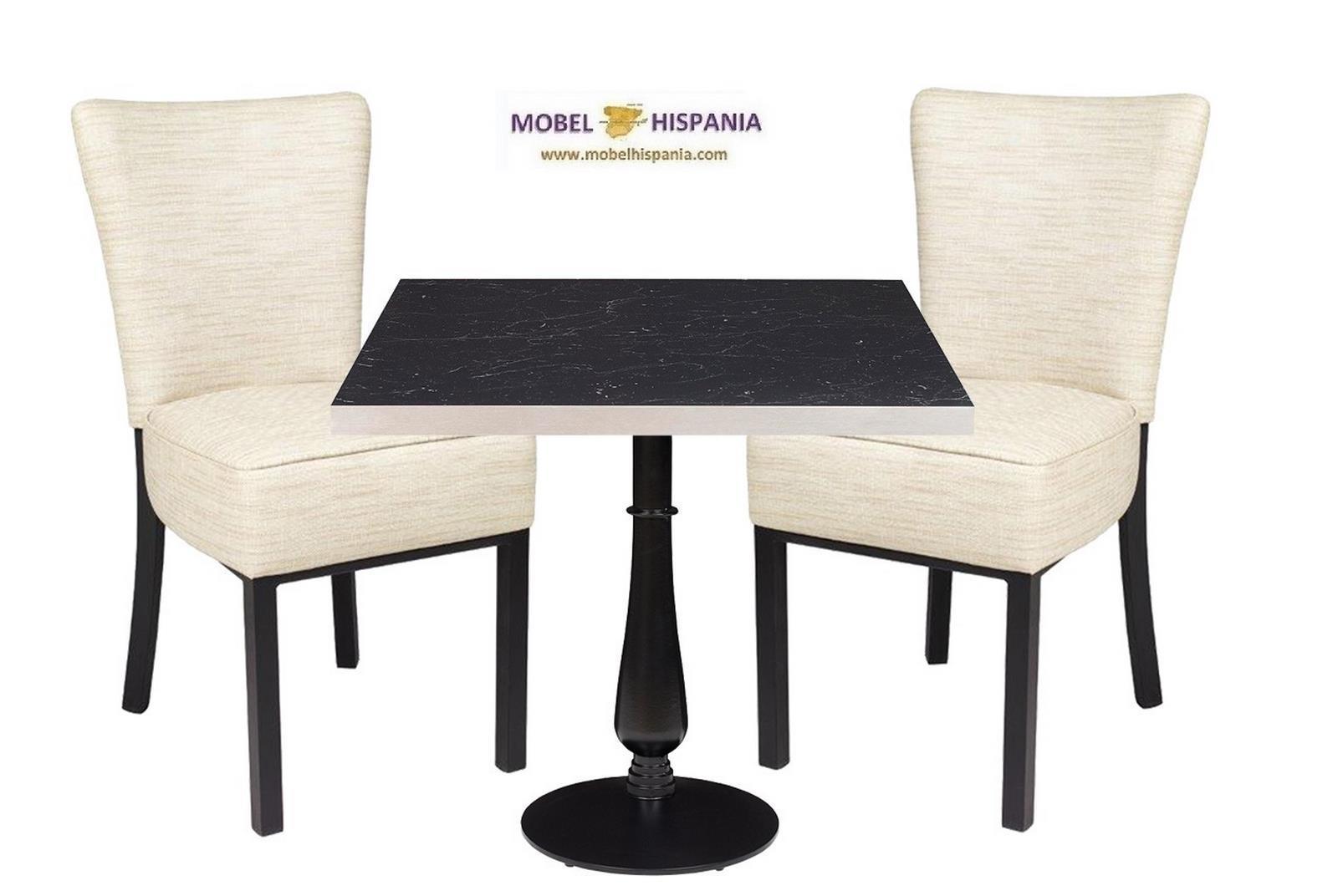 RB.6622 Silla metal grafito tapizado indiana 05