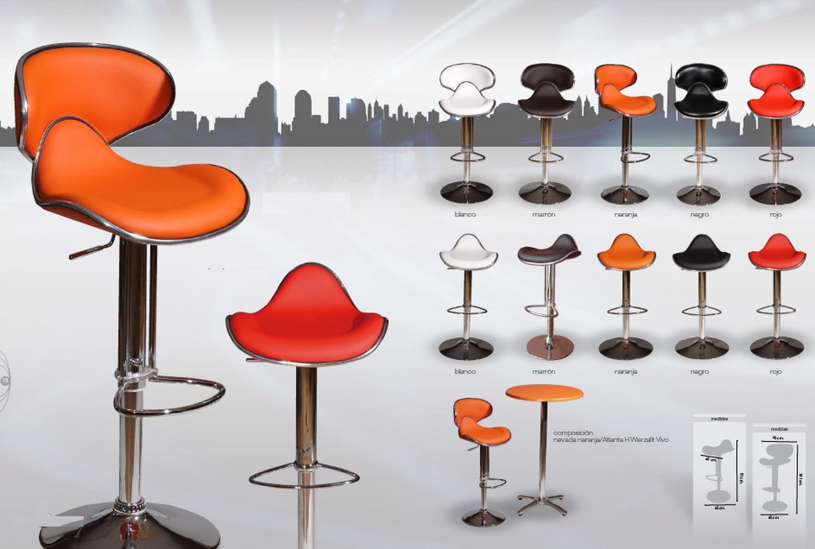 Nevada taburete cafeterias bar