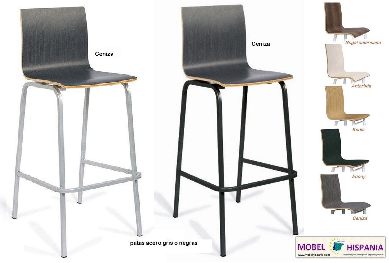 492 taburete metal negro nogal 09