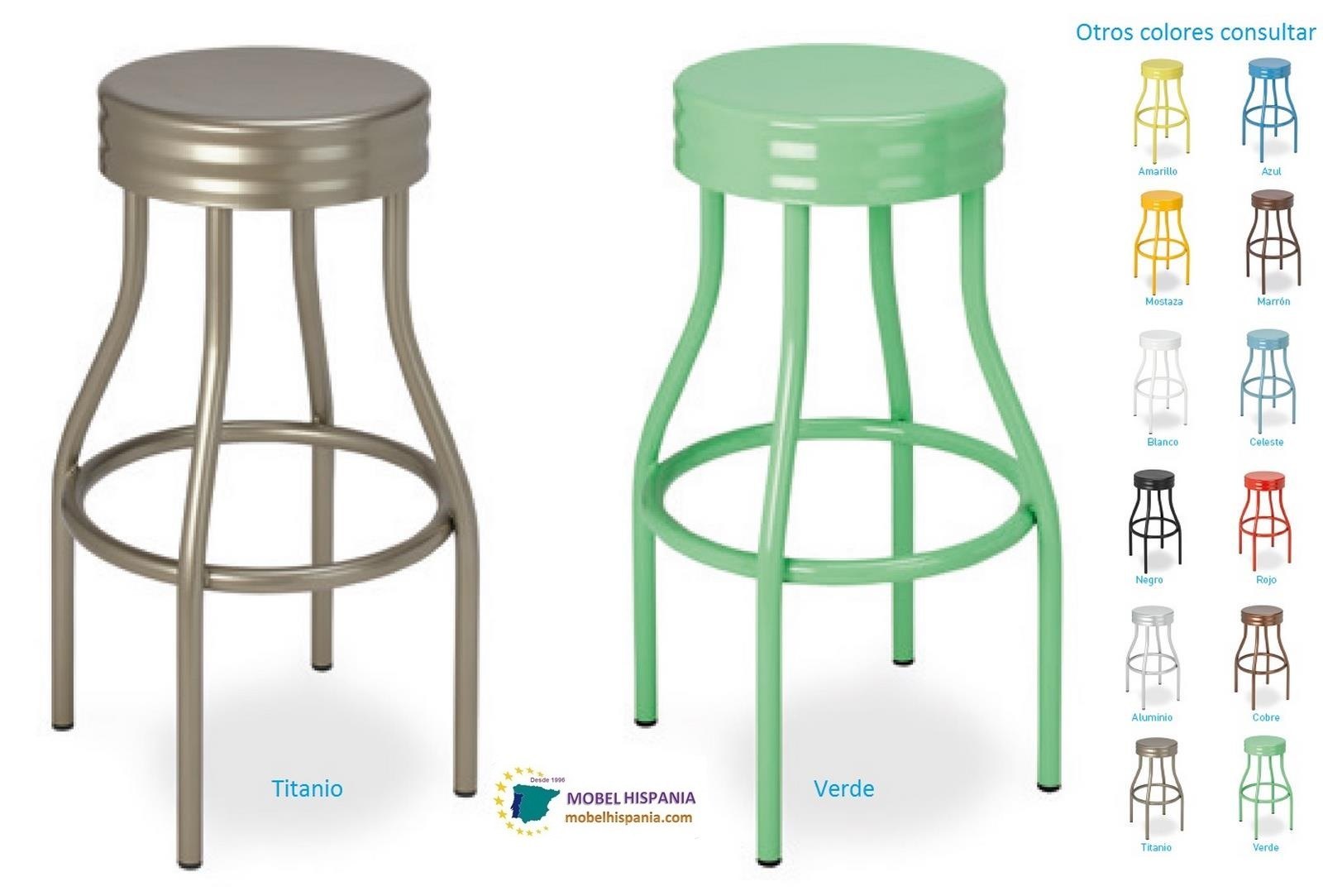 5551 taburete industrial metalico titanio verde