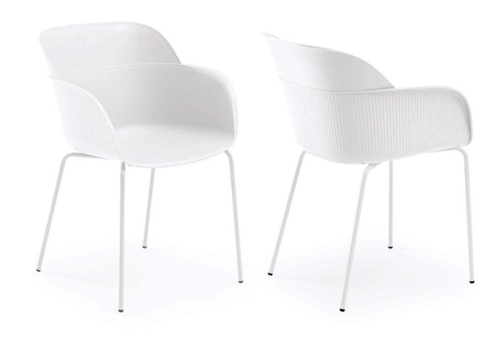 SHELL sillon pintado blanco 2 01 2