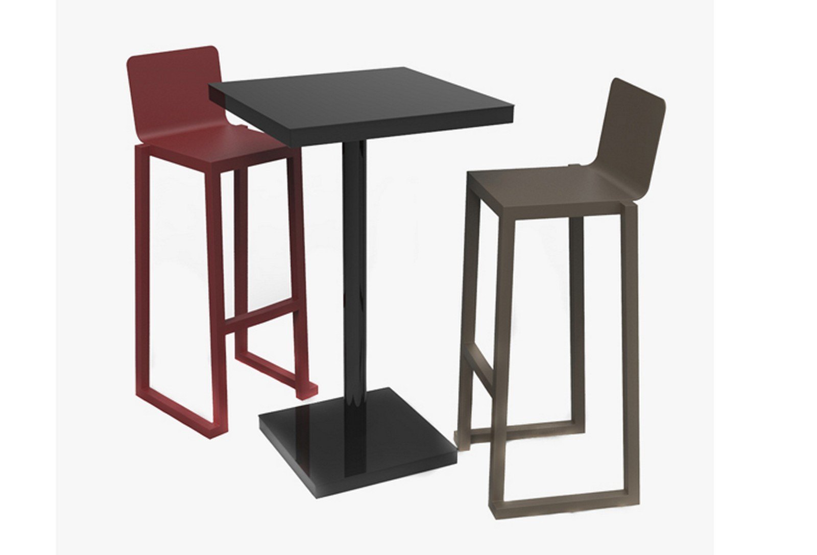 barcino taburete apilable aluminio negro 01