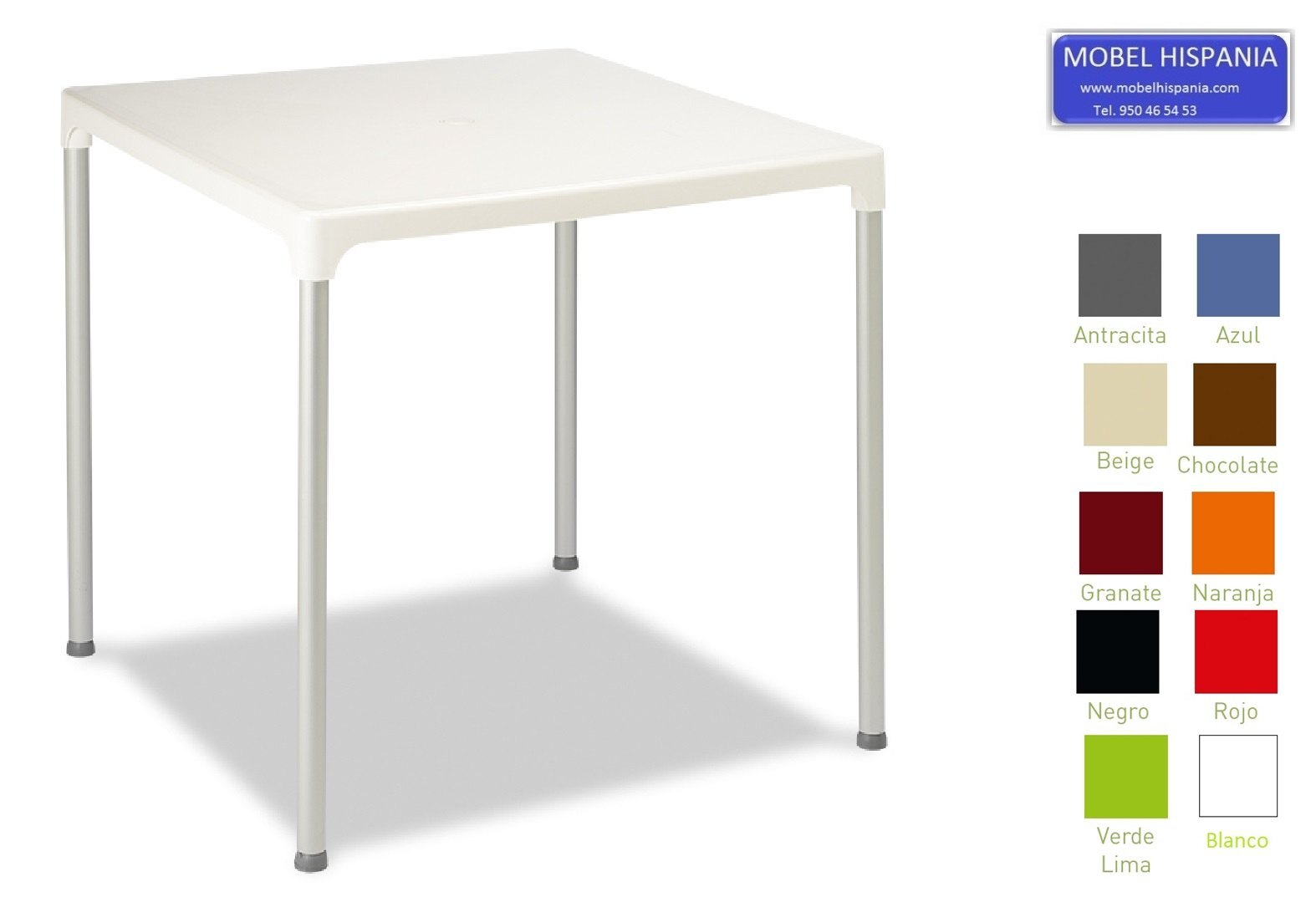 prime mesa apilable economica granate 03