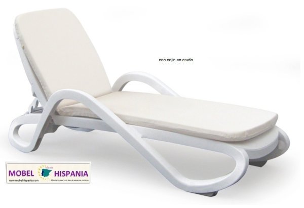 EDEN tumbona polipropileno blanca 4 05