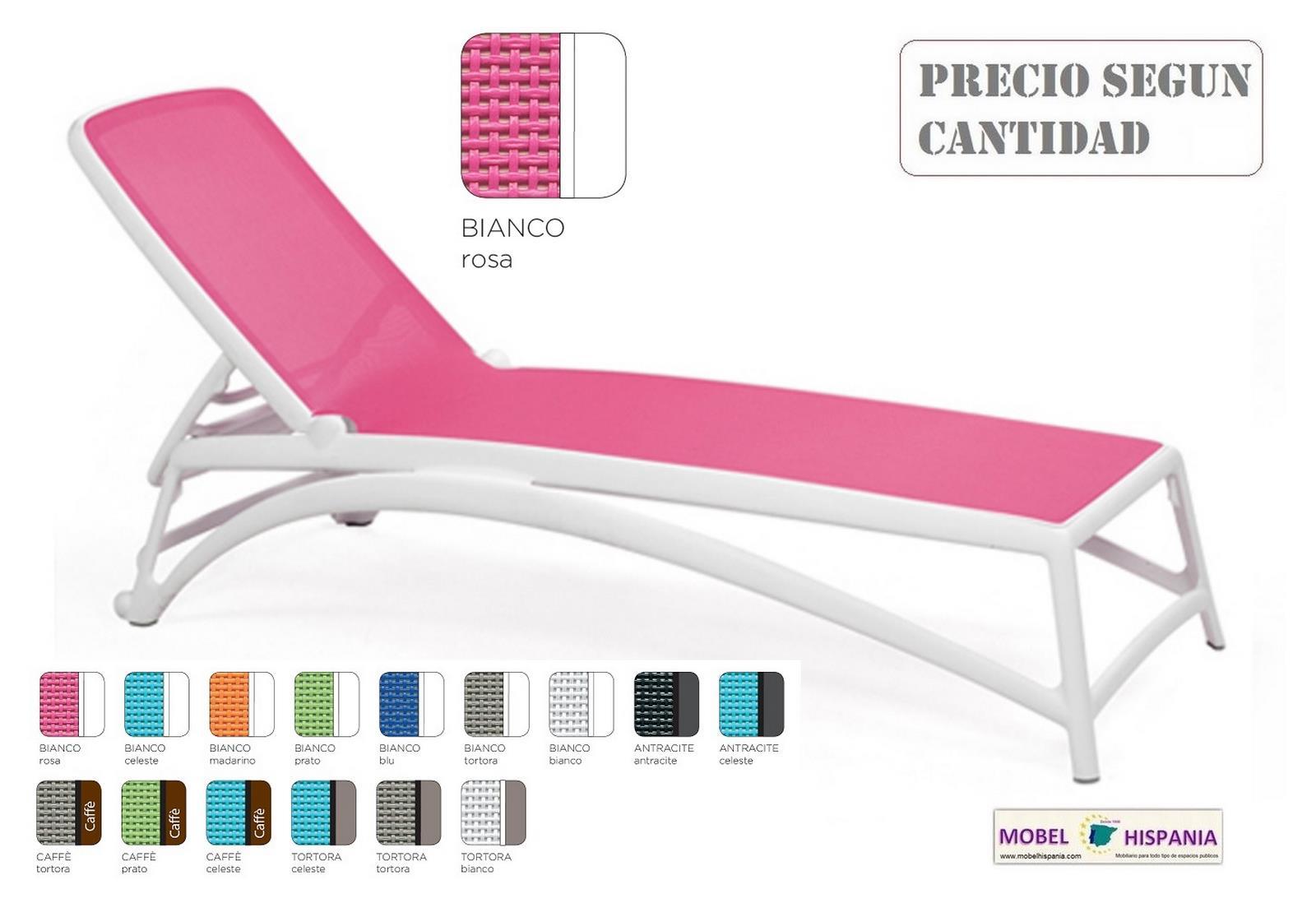 ATLANTICO Tumbona polipropileno celeste 2 04