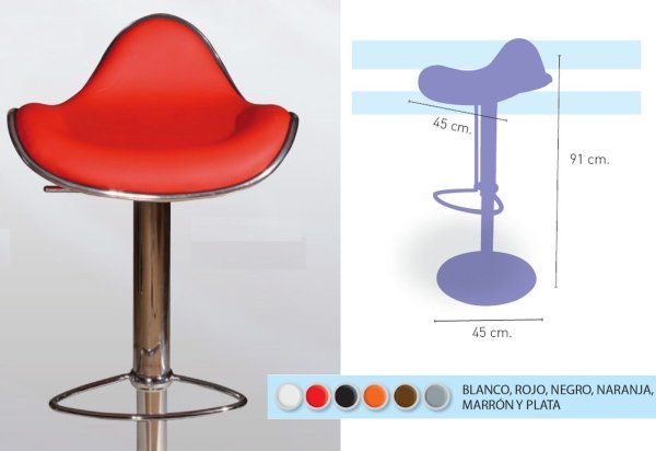 Arizona taburete altura regulable 02