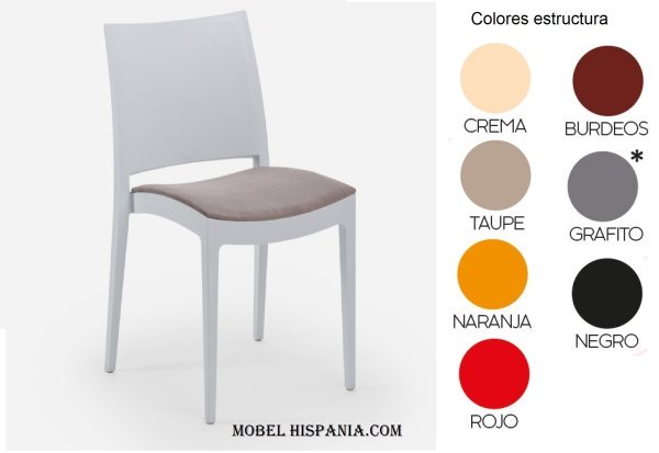 ELI212 silla negra tapizada 09