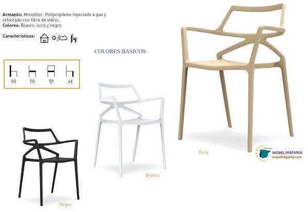 Delta sillon polipropileno blanco 01 2