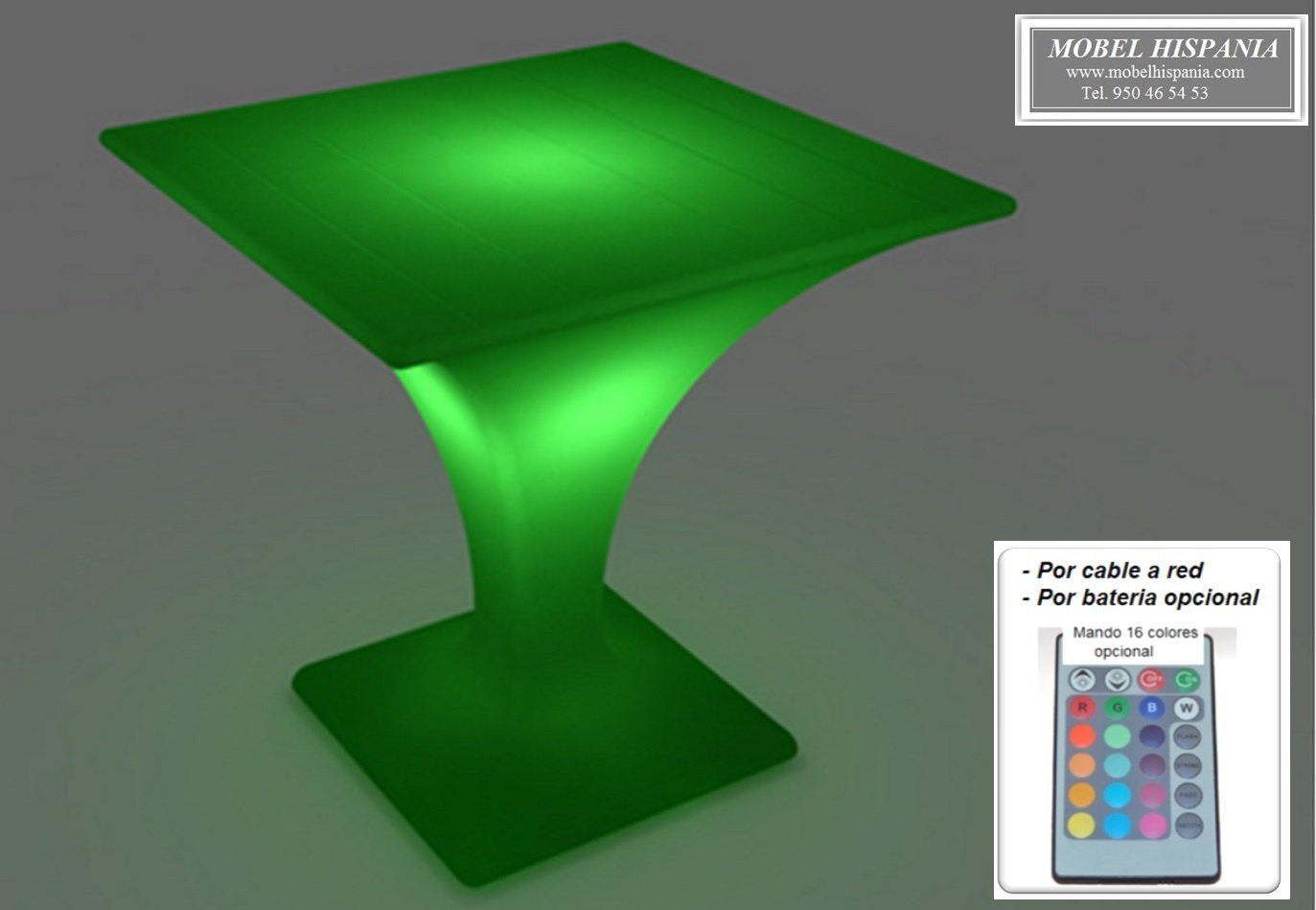824 mesa iluminable rotomoldeo