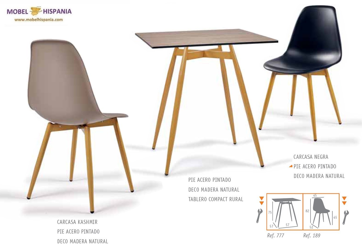 PICASSO silla p4 negro carcasa toffee 04 1